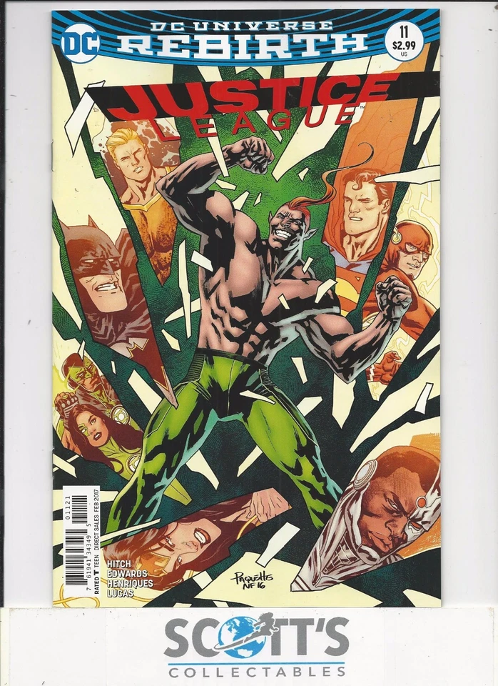 JUSTICE LEAGUE #11 NEW (VARIANT) FREEPOST