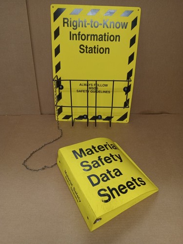 Right-to-Know Wall Station with MSDS Binder - Picture 5 of 7