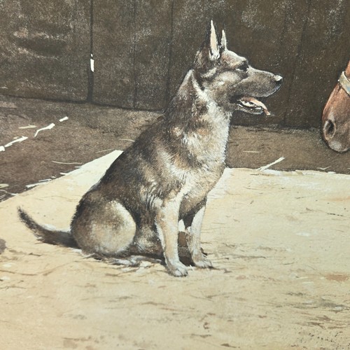 Robert Cremins Watercolor Painting20th C. Cincinnati artist dog, horseshoer - Picture 3 of 6