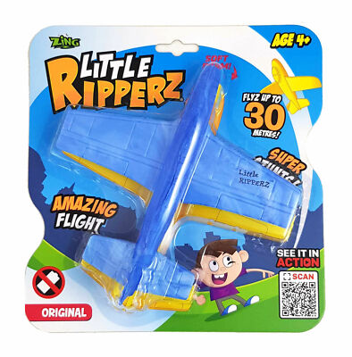 ZING Indoor Outdoor Sports Air Plane Classics Little Ripperz Blue Birthday Gift
