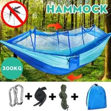 660lbs Portable Double Person Camping Hammock Tent with Mosquito Net Hanging Bed