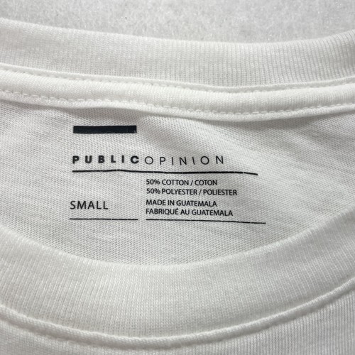 Public Opinion Men's Crew Neck Long Sleeve T-Shirt White Heather Small PS370791 - Picture 3 of 13