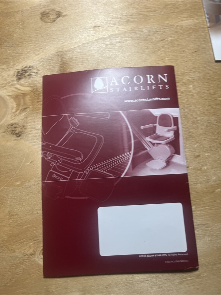 Acorn Stairlift Superglide 120 User Manual Error Code ID EBay acorn-stairlift-superglide-120-user-manual-error-code-id-ebay