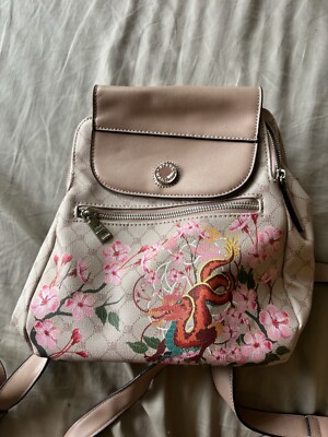 Creamy light tinted pink dragon design Steve Madden small backpack Steve Madden | Bags | Creamy Light Tinted Pink Dragon Design  main image 4