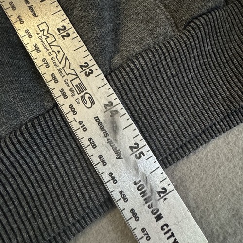 Vtg Hill Heavy Weight Venice Beach CALIFORNIA Hoodie Sweatshirt Sz L Gray Neon - Picture 6 of 8