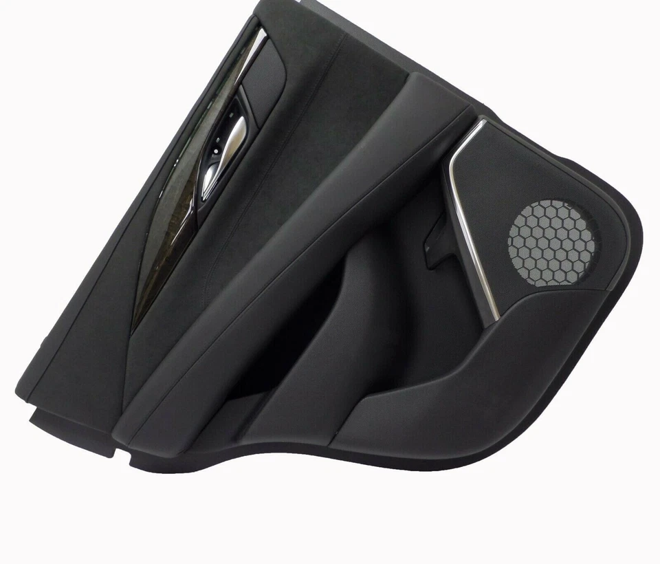 Nuevo panel de puerta lateral izquierda trasera gamuza negra OEM 2015-2020 Cadillac Escalade Foto 3 de 4