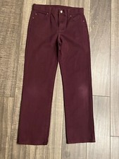 Janie and Jack Boys' Maroon Flat-Front Pants, Size 10
