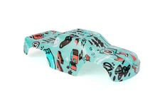 Custom Body Graffiti Blue for Jumpshot MT 1/10 Truck Car Shell Cover Cover