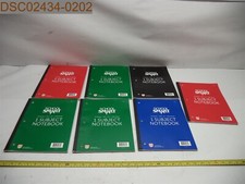 QTY  7: MIXED COLORS: School Smart Notebook, Wide Ruled, 8"x10.5", 885634022341