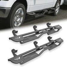 Three Raised Steps Running Boards For 09-2014 Ford F150 SuperCrew Cab Super Duty