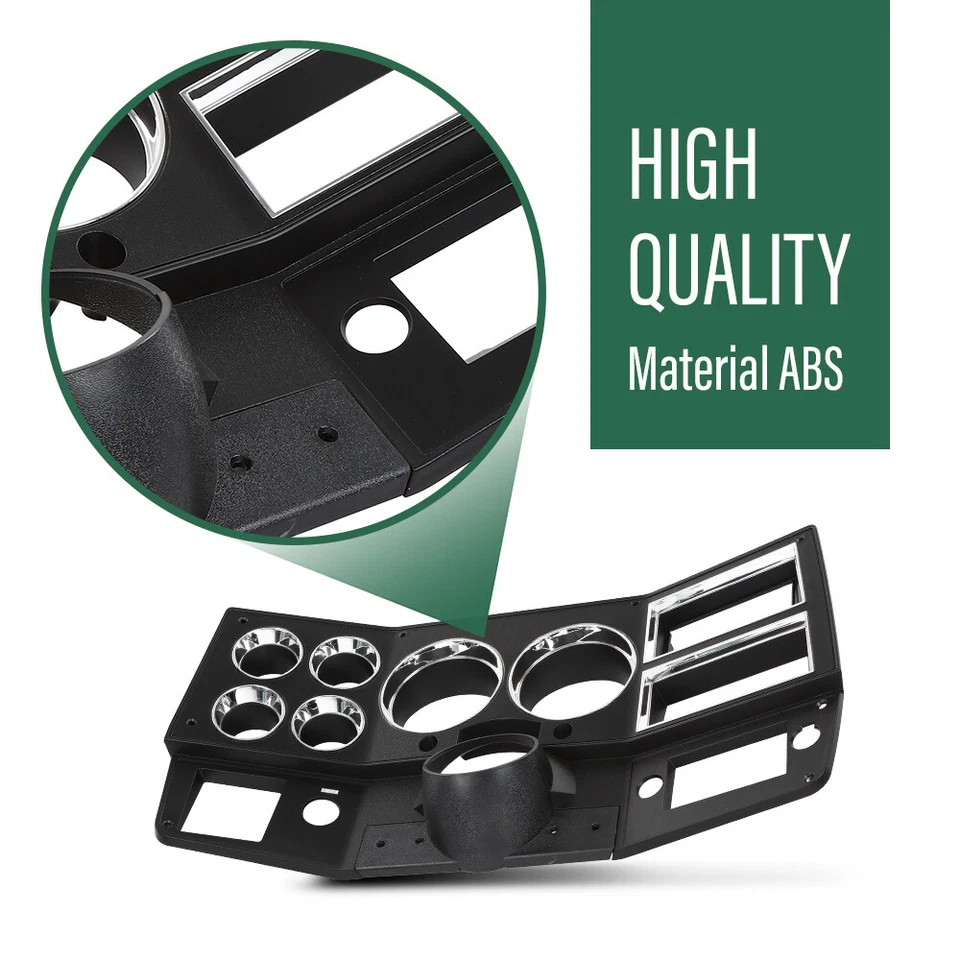 Fit For 1984-1987 Chevrolet GMC Truck Gauge Instrument Dash Bezel Trim With A/C - Image 4 of 4