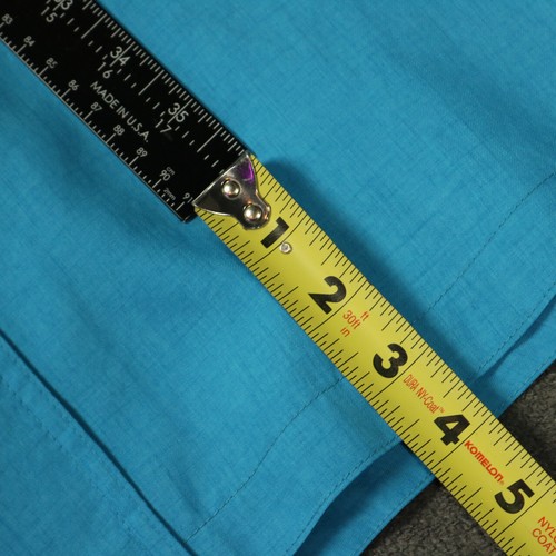 Vintage 80s Portrait Trenchcoat Lined Pockets Button Below the Knee Blue 10 - Picture 22 of 24