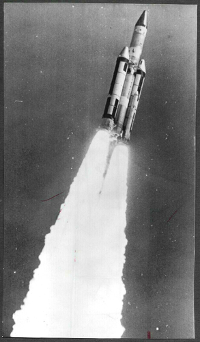 Space Travel Air Force Titan 3C Rocket Maiden Flight 1965 Original Press Photo