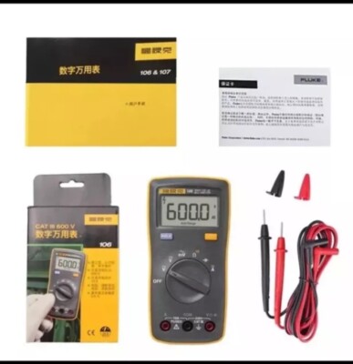 Fluke 106 Digital Multimeter 600V 10A AC/DC CAT III Rugged.Reliable.Accurate **