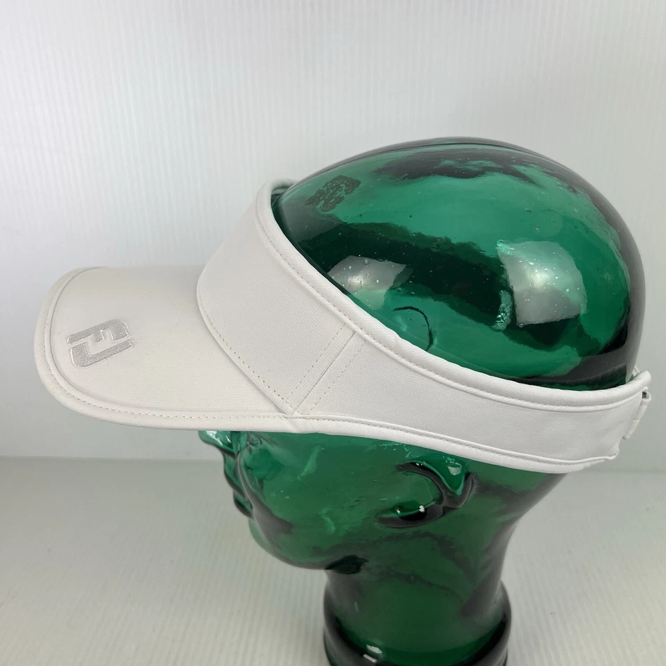 Visera de golf FootJoy ajustable blanca Foto 2 de 4