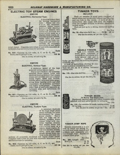 1930 PAPER AD Weeden Empire Toy Steam Engine Roller Tinker Builder Set Tractor - Picture 2 of 2