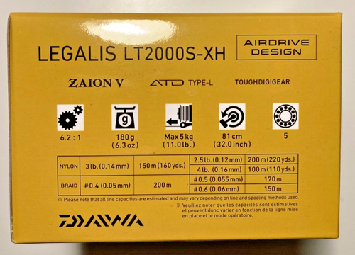 Daiwa 23 Legalis LT2000S-XH Spinning Reel PROMOSPRING BIG SAVE UP TO 50% - Imagen 11 de 12