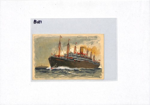 GERMANY USA Art Postcard HAMBURG-AMERIKA LINE *President Grant* {samwells}PF187 - Picture 9 of 12