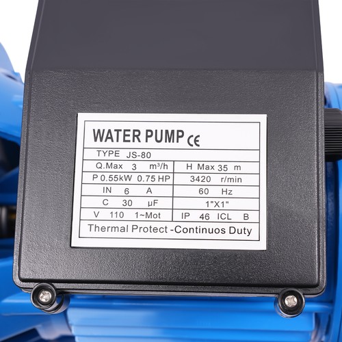Water Pump 0.75HP Portable Shallow Well Pump Draining Irrigation Pump for Lawn�� - Picture 15 of 18