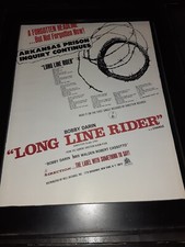Bobby Darin Long Line Rider Rare Original Promo Poster Ad Framed!