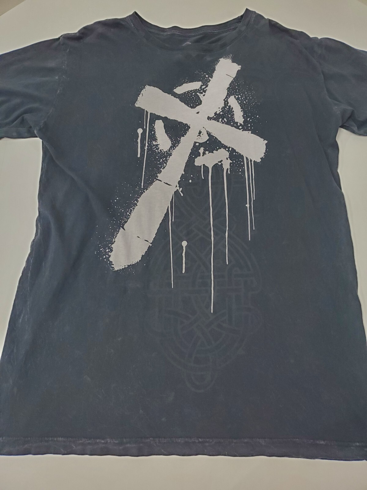Sheamus Top Rope Shirt L EUC Authentic WWE Men's Premiere Large Tee BO Black image 3