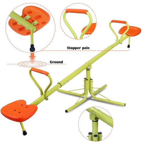 Kids Seesaw Children Outdoor Yard Entertainment Play Set 360 Degree Fun Toys - Picture 2 of 10