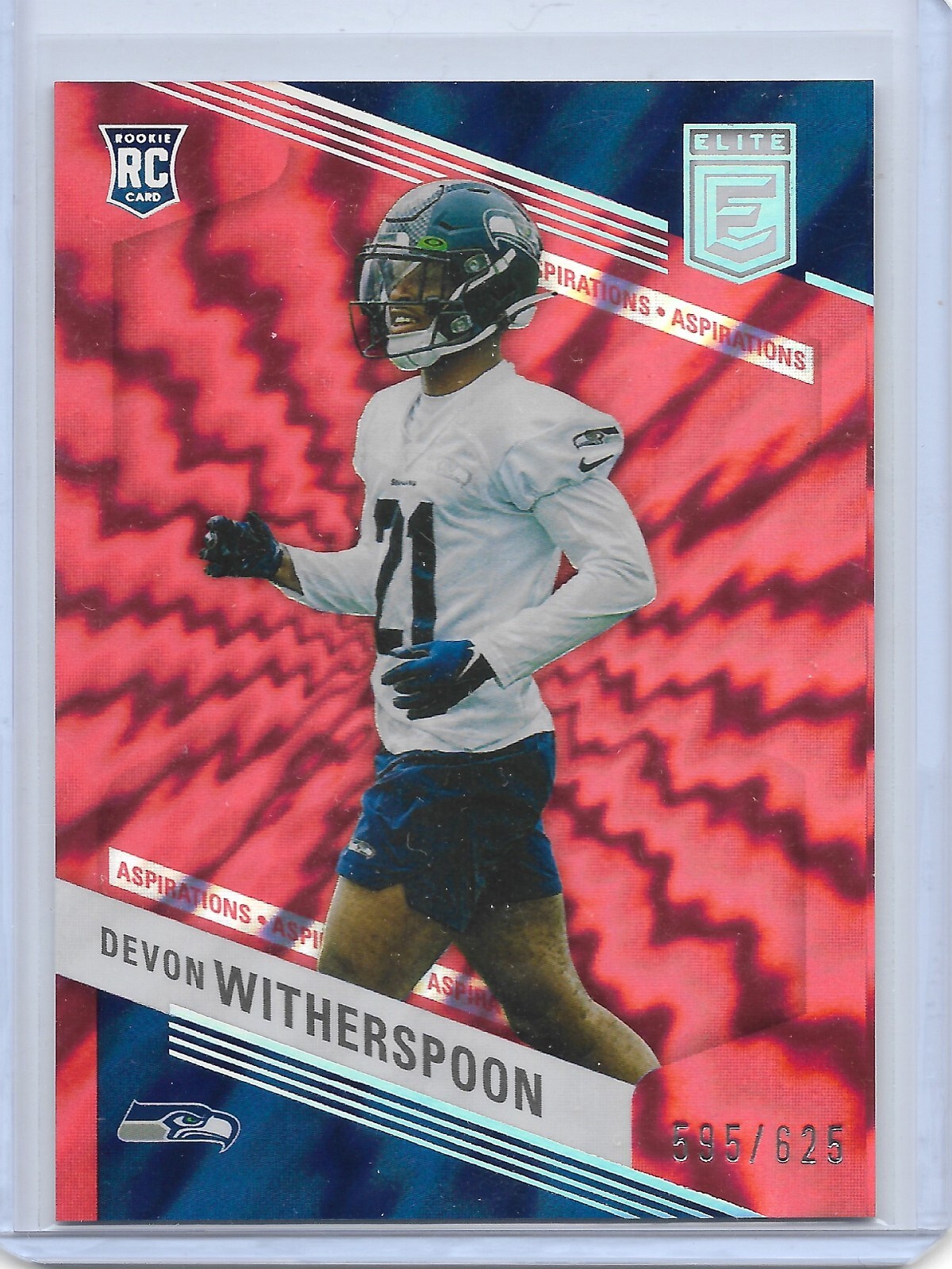 Devon Witherspoon Seahawks 2023 Panini Donruss Elite Aspirations Shimmer /625