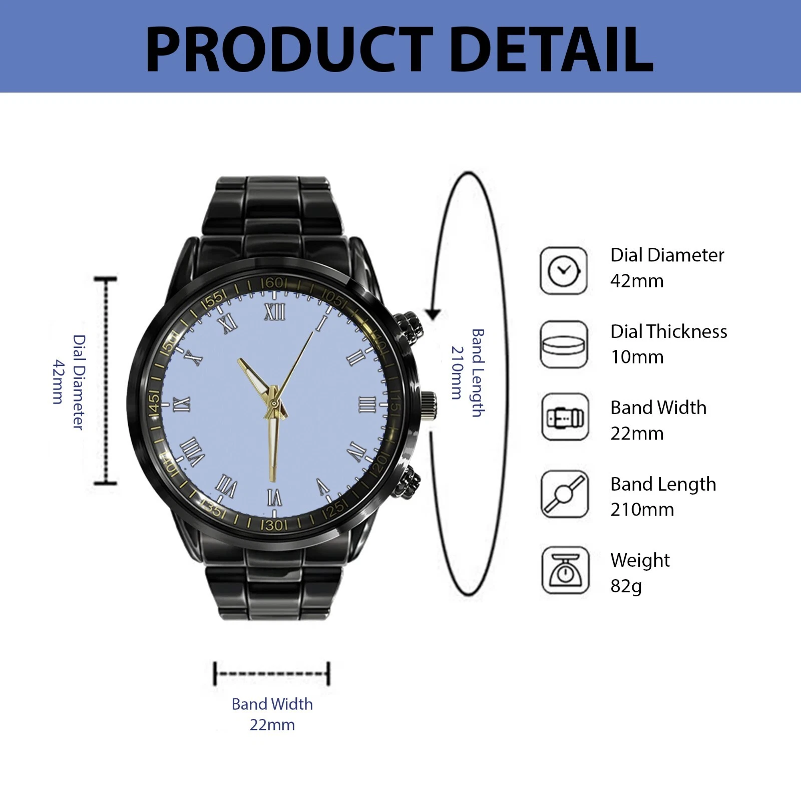 Harley Racing Davidsonn Motor Men Black Stainless Steel Watch Gift