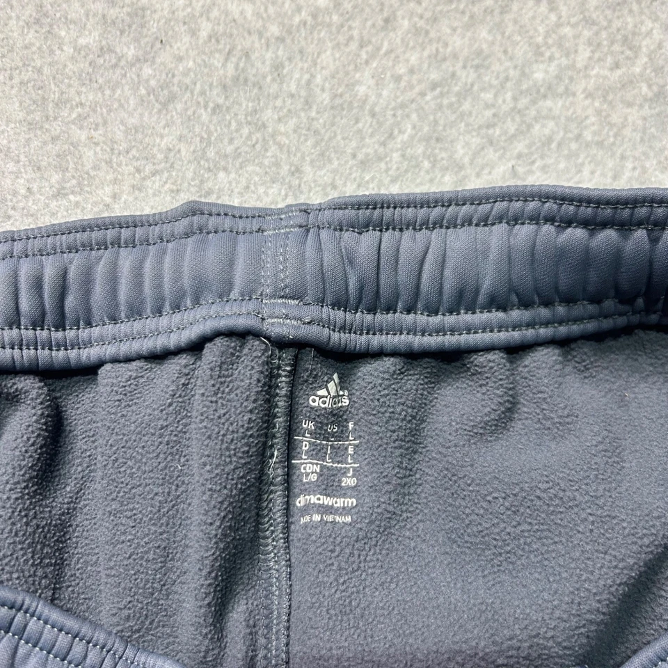 Adidas Wisconsin Badgers Pants Mens Large Gray Fleece Athletic Drawstring - Image 3 of 4