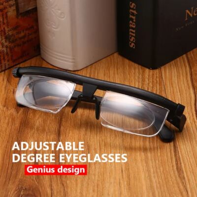 Adjustable Strength Glasses Distance Reading Glasses Focus for -6D To +3D Lens