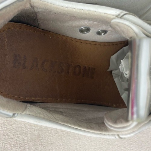 Blackstone White RL90 Low Top Sneaker with Silver Accents Size 8 - Picture 12 of 12
