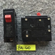 LOT OF 2 Westinghouse Bryant BR BR120 1 POLE 20 AMP CIRCUIT BREAKER RED HANDLE