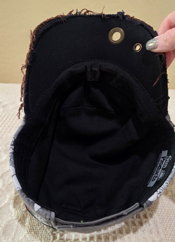Sun Products Black New Orleans Rhinestone Flat Top Cute Baseball Ball Cap Hat - Picture 10 of 10
