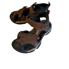 Teva brown hook and loop closure brown sandals