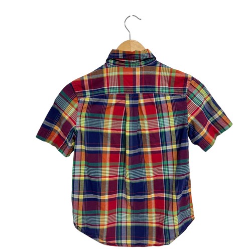 Ralph Lauren Boys plaid shirt short sleeve button up size S (8) - Picture 3 of 8