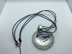 Robert Lee Morris Studio 925 “One World” Disc Pendant W/leather Cord (ITEM S524)