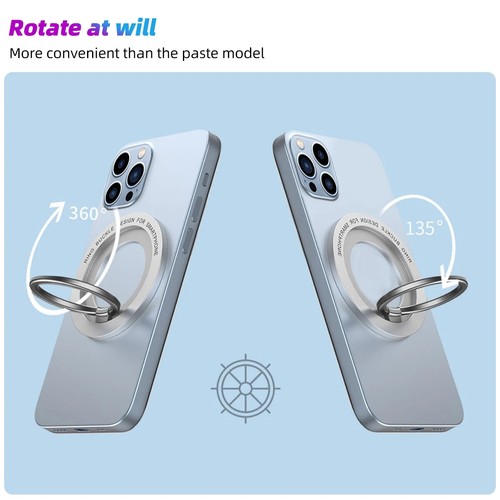 Magnetic Phone Ring Holder for Magsafe Accessories Adjustable Finger Ring Suppor - Bild 4 von 13
