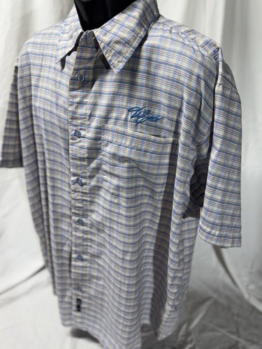 Camisa Willie Esco de algodón a rayas manga corta para hombre talla XXL. Hip Hop vintage - Imagen 1 de 7