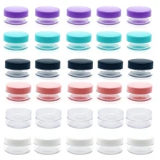 30 Pcs 10 Gram Mini Sample Jars Sample Containers for Cosmetic Eye Shadow