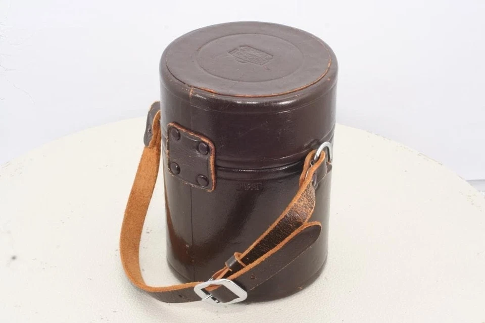 [Vintage] Nippon Kogaku Nikon Lens Case w/ Fuji Logo Brown Leather From JAPAN - Image 2 of 4