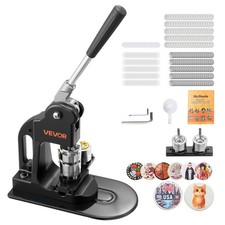 Button Maker Machine, 1 in, Pin Maker Machine with 500pcs Button Parts, Circle C