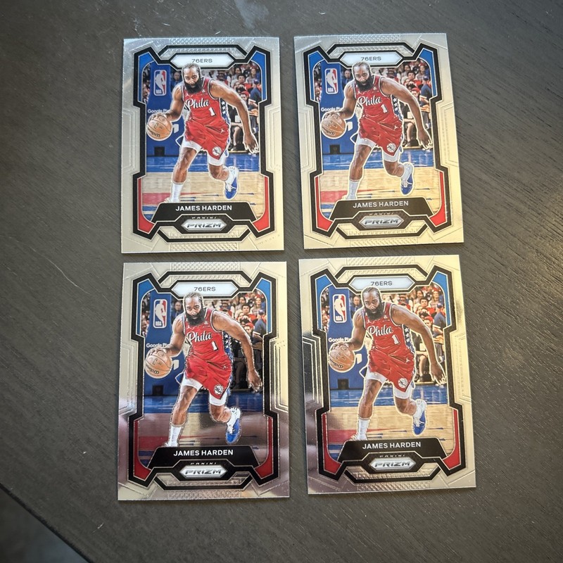 2023-24 Panini Prizm Basketball James Harden #98 Lot Of 4 Cards