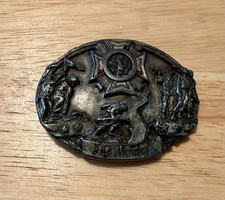 VINTAGE VETERANS OF FOREIGN WARS ARMY NAVY MARINES LIFE MEMBER BELT BUCKLE