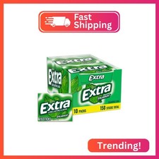 Extra Gum Spearmint Sugarfree Gum Bulk, Individually Wrapped, Perfect for Fresh