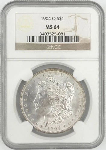 1904 O Morgan Silver Dollar $1 NGC MS64
