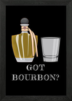 Got A Bourbon Bottle gerahmtes Wandbild Poster Leinwanddruck Bild