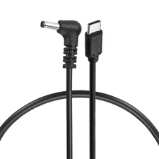 60W PD Trigger Cable, 20V 3A 3.5x1.35mm Type-C Right Angle Power Cord 0.4m