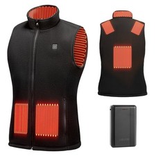 Heated Vest,Women Electric Heating Vest with 16000 mAh Battery Pack,6 Heating Zo