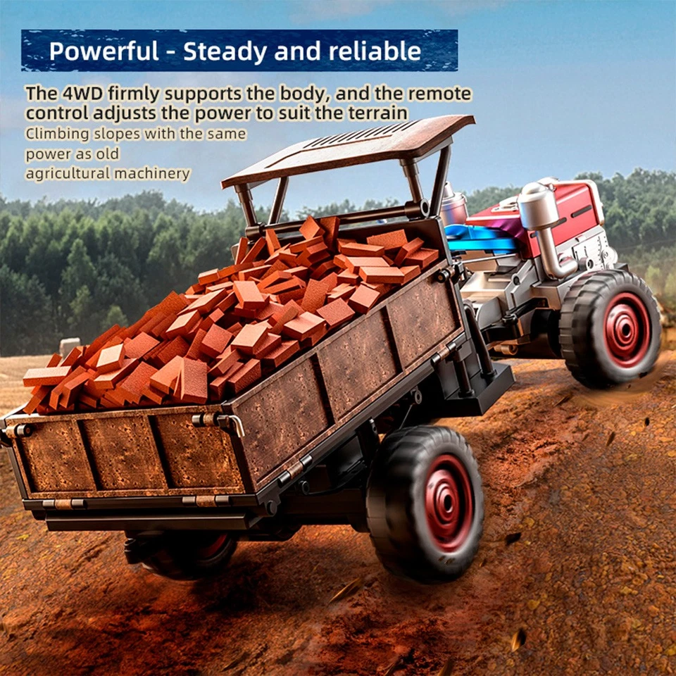 JJRC C8836 4WD 2.4G RC Traktor 1/14 Opened Panels Lichter Sender Toys - Bild 4 von 4