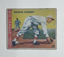 1933 Goudey 119 Rogers Hornsby, Very Good, No Creases